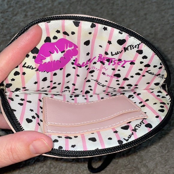 Betsy Johnson kids faux fur black/tan/pink coat/ cat purse lot - Picture 12 of 14